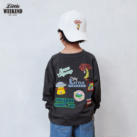 長袖Tシャツ　しまむら『Little Weekend（リトルウィークエンド）』コラボ