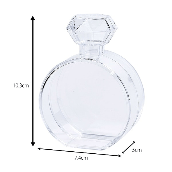 ユザワヤ『香水瓶型アクリルケース（ギフトボックス 香水型）』