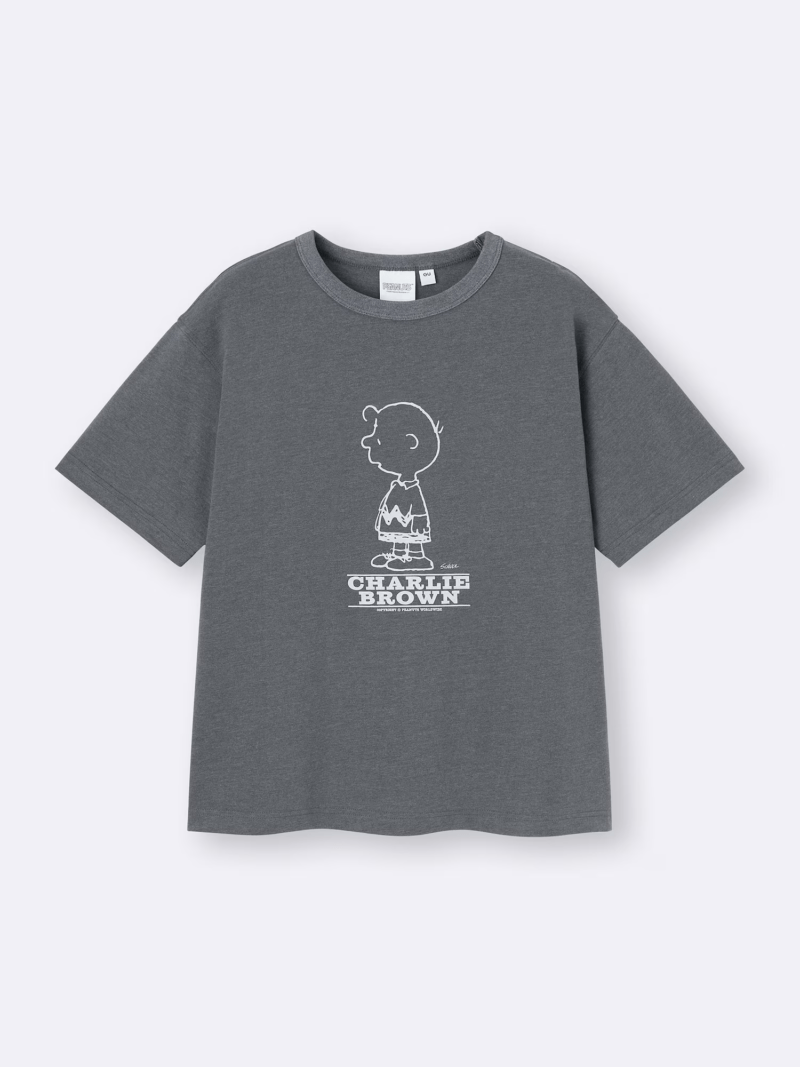 グラフィックT（半袖Tシャツ）　GU（ジーユー）『スヌーピー（PEANUTS）』コラボ！2025年の春夏