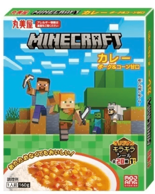 マインクラフトカレー ＜ポーク＆コーン甘口＞　丸美屋食品『マインクラフト（マイクラ）』コラボ