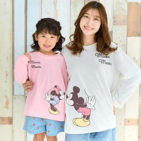 Ｔシャツ　しまむら『LITTC（リトシー）』　　ディズニー　バレンタインコレクション