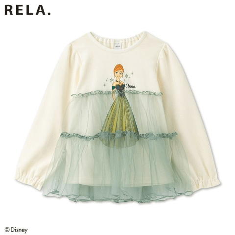 チュールトップス　しまむら『RELA.（リラ）×ディズニープリンセス』コラボ