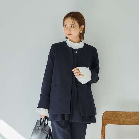 レディース　ジャケット　しまむら『田中里奈』コラボ！セレモニーやオフィスコーデ、オケージョン