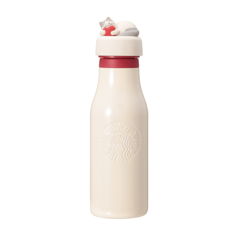 スターバックス！2025年『バレンタイン』グッズ　バレンタイン2025ステンレスロゴボトル473ml　¥5,550