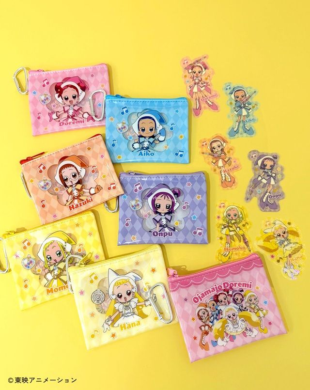 ランダムフラットポーチ、ランダムステッカー(クリア) サンキューマート『おジャ魔女どれみ ドッカ~ン!』コラボ2026年