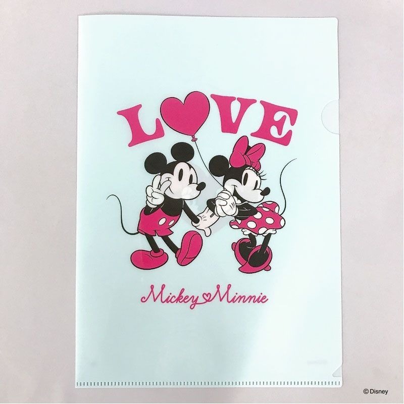 ディズニー／Ｍｉｎｎｉｅ　Ａ４クリアホルダー　ＢＬ　￥110（税込み）