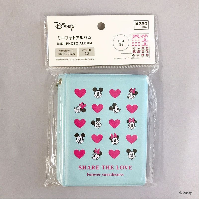 ディズニー／Ｍｉｎｎｉｅ　ミニフォトアルバム　￥330（税込み）