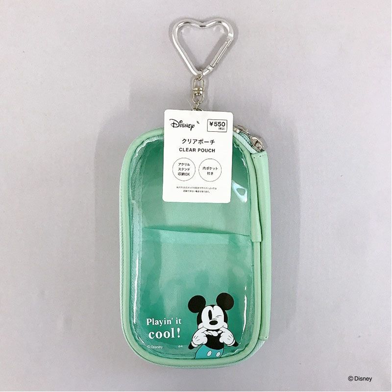 ディズニー／Ｍｉｎｎｉｅ　クリアポーチ　ミッキーマウス　￥550（税込み）