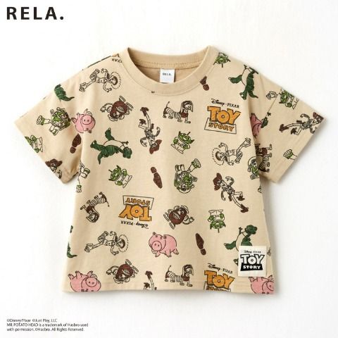 Tシャツ　しまむら『REN RIN MAMA』コラボの夏コーデ　トイストーリー