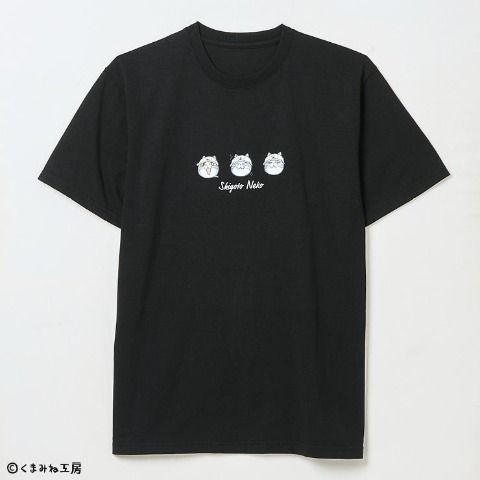 メンズ　ステッカー付Tシャツ　アベイル『仕事猫』コラボ