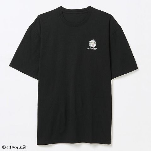 メンズ　ステッカー付Tシャツ　アベイル『仕事猫』コラボ