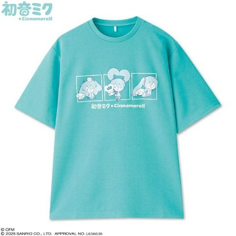 レディース　Tシャツ（初音ミク×シナモロール）　アベイル　サンリオ　コラボ