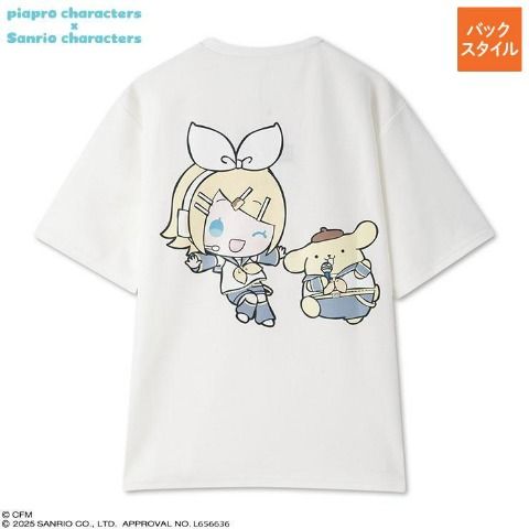 レディース　Tシャツ（鏡音リン×ポムポムプリン）　アベイル　サンリオ　コラボ