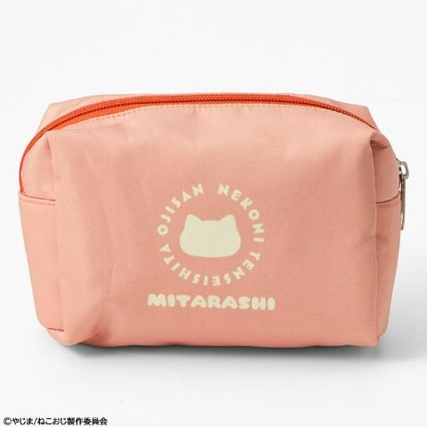 ステッカー付ポーチ　アベイル『ねこに転生したおじさん（ねこおじ）』コラボ