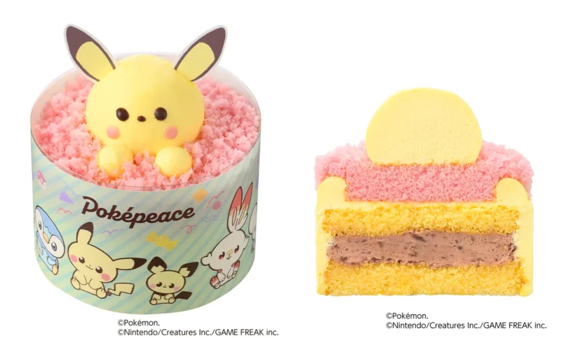 ＜ポケピース＞ピカチュウのチョコバナナケーキ　コージーコーナー『ポケモン』コラボ2025年