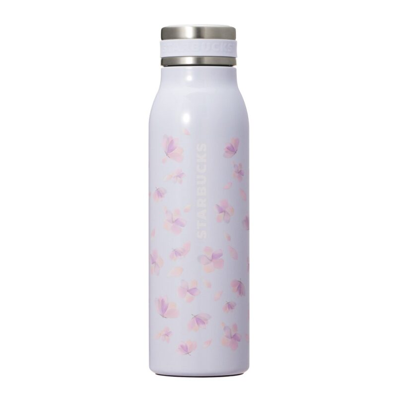 SAKURA2025ステンレスボトルブルー444ml　¥4,750　スターバックス！2025年『さくら（桜）』第2弾　グッズ