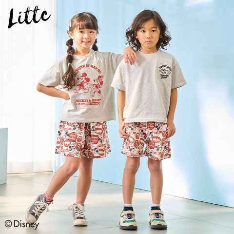 【ミッキー＆フレンズ】Ｔシャツ　しまむら『LITTC（リトシー）×ディズニー』コラボ！沖縄コレクション