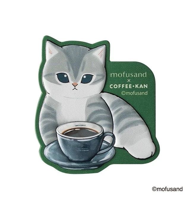 レザー風ステッカープレゼントキャンペーン　「珈琲館」mofusand（モフサンド）とコラボ