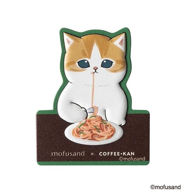 レザー風ステッカープレゼントキャンペーン　「珈琲館」mofusand（モフサンド）とコラボ