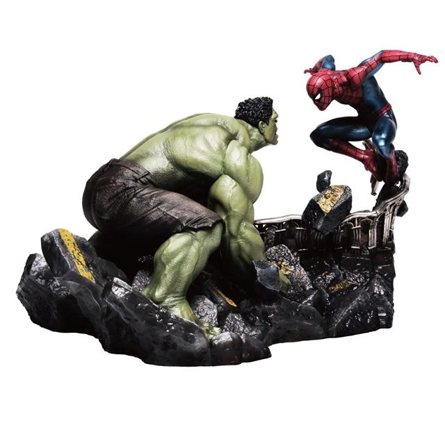 Last賞 スパイダーマン・ハルク ジオラマスタチュー Happyくじ / MARVEL『スパイダーマン:ブランド・ニュー・デイ』