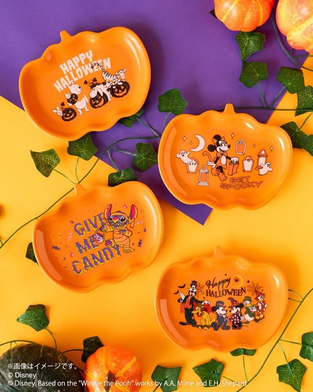 E賞　ハロウィンプレート［全4種］　Happyくじ / ディズニーハロウィーン 2026