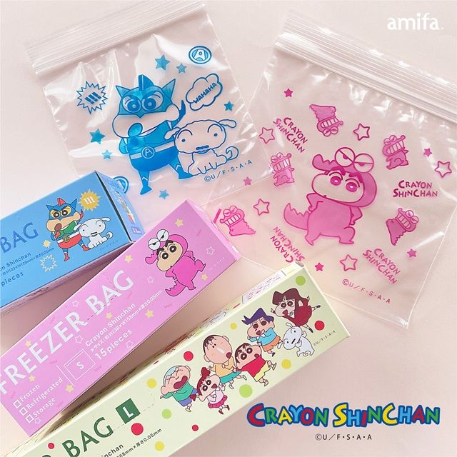 セリア『クレヨンしんちゃん』コラボ！シール、シール帳、フリーザーバッグが2026年7月より新発売！