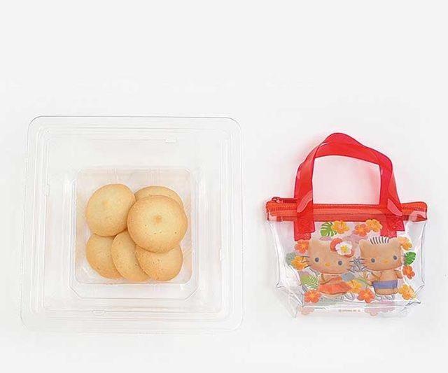 ハローキティ&ディアダニエル　ミニストップ限定！サンリオキャラクターズ「ミニプールバッグ風のポーチ付きクッキー」