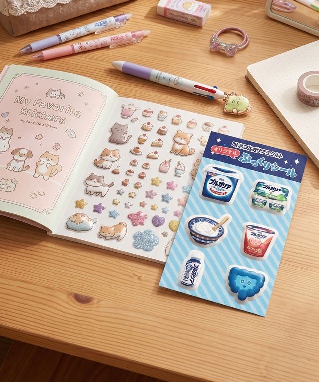 ブルガリアのむヨーグルト!ぷっくりシールのおまけがもらえるキャンペーン