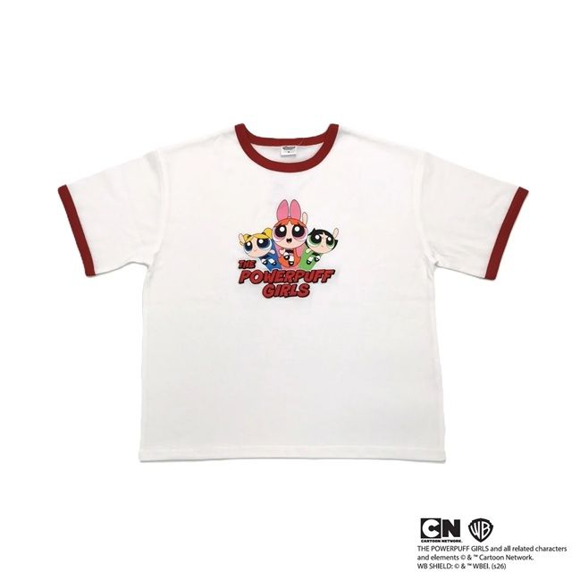 パワーパフガールズ リンガーTシャツ レディス Doublefocus(ダブルフォーカス)
