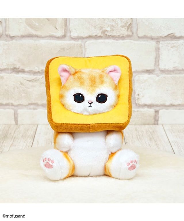 ハニーズ『プリンにゃん』『パンにゃんベージュ』ぬいぐるみ