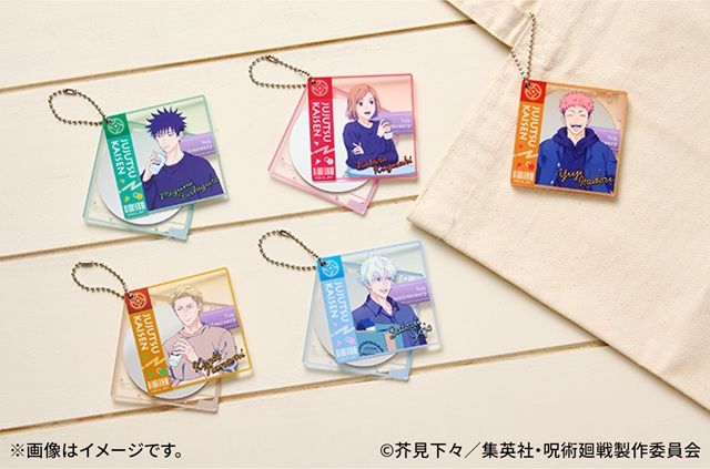スライドミラーキーホルダー 全5種(ランダム) ローソン×アニメ『呪術廻戦』5周年コラボキャンペーン