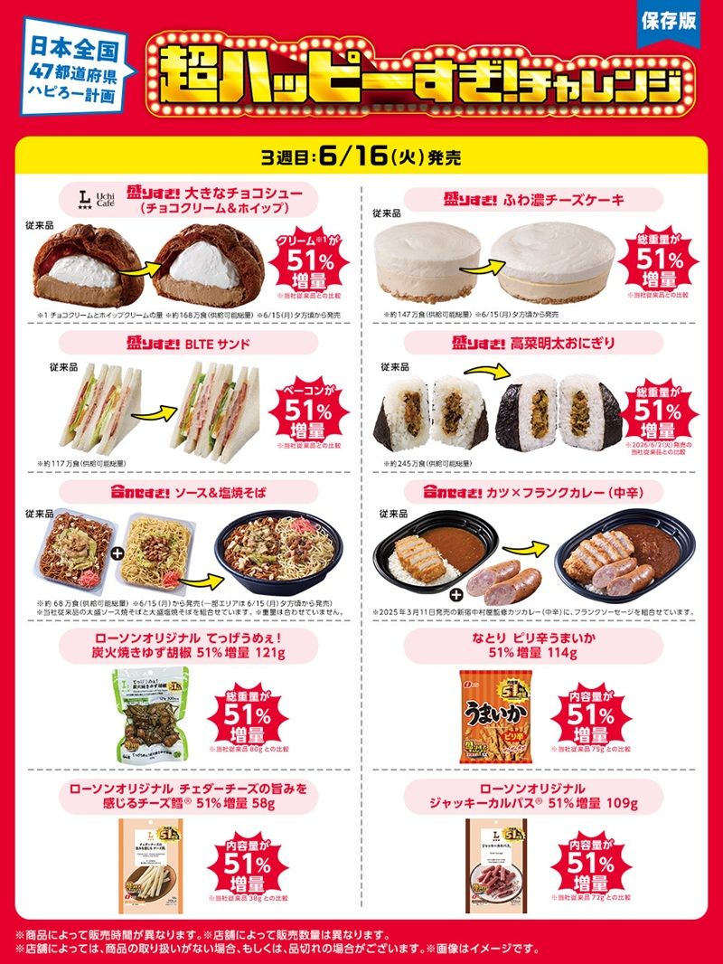 超ハッピーすぎ！チャレンジ　第３週　2026年6月15日(月)・16日(火)発売！