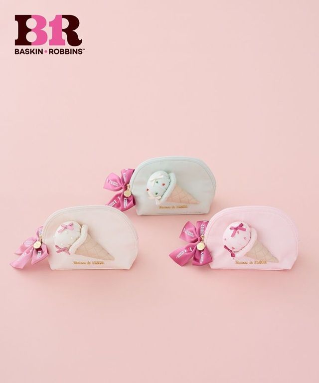 サーティワン ラウンドポーチ Maison de FLEUR(メゾン ド フルール)コラボ