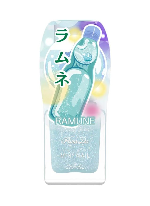 BL18　ラムネ（ブルー系）　パラドゥ(ParaDo)ミニネイルの2026年夏がセブンイレブンにて新発売！夏祭りがテーマのネイルなどが登場！