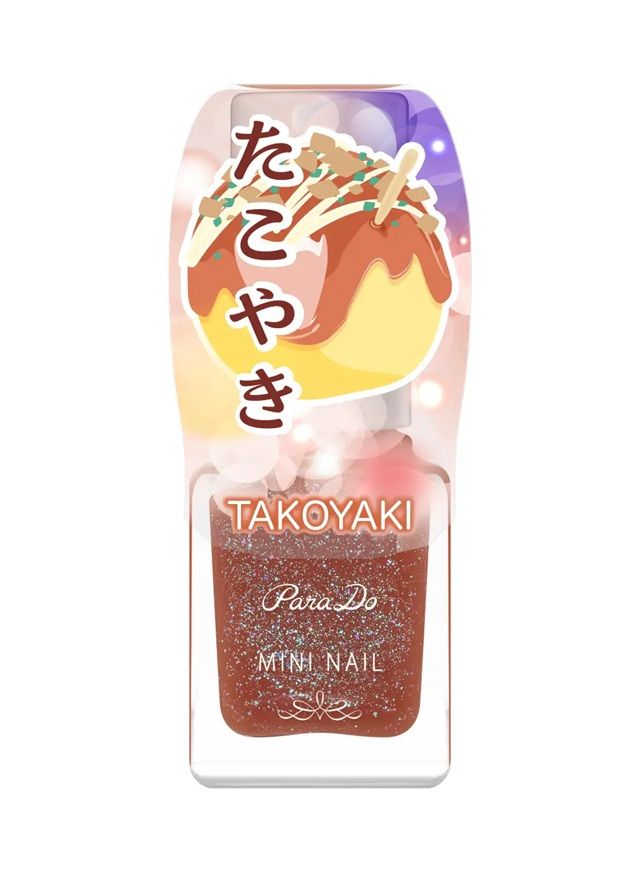 BR13　たこやき（ブラウン系）　パラドゥ(ParaDo)ミニネイルの2026年夏がセブンイレブンにて新発売！夏祭りがテーマのネイルなどが登場！