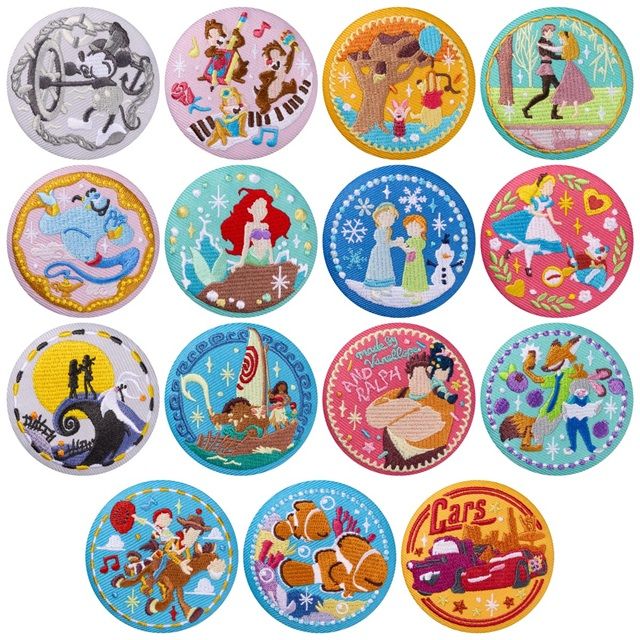 種類 Disney Characters 刺繍缶バッジビスケット3(第3弾)