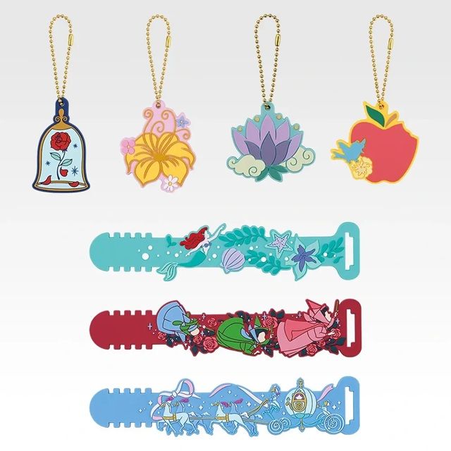 J賞 ラバーコレクション 景品ラインナップ 一番くじ 〈ディズニープリンセス〉Enchanted Glow