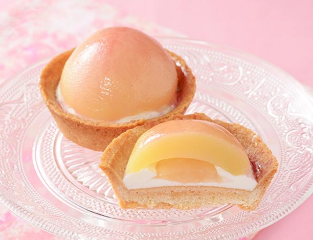 ごろっと1/2個分！桃のタルト　ローソン
