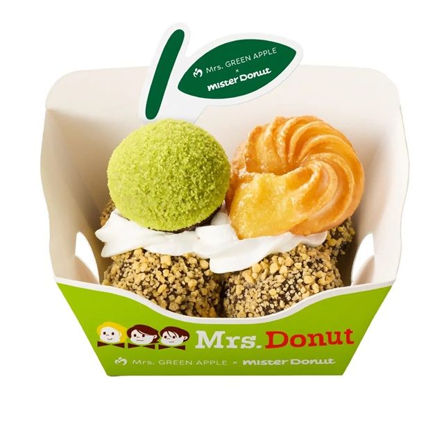 ゴールデン×チュロ ミセスの推しドパフェ【ミスタードーナツ】Mrs. GREEN APPLE×Mister Donut『Mrs. Donut(ミセスドーナツ)』を期間限定で新発売!
