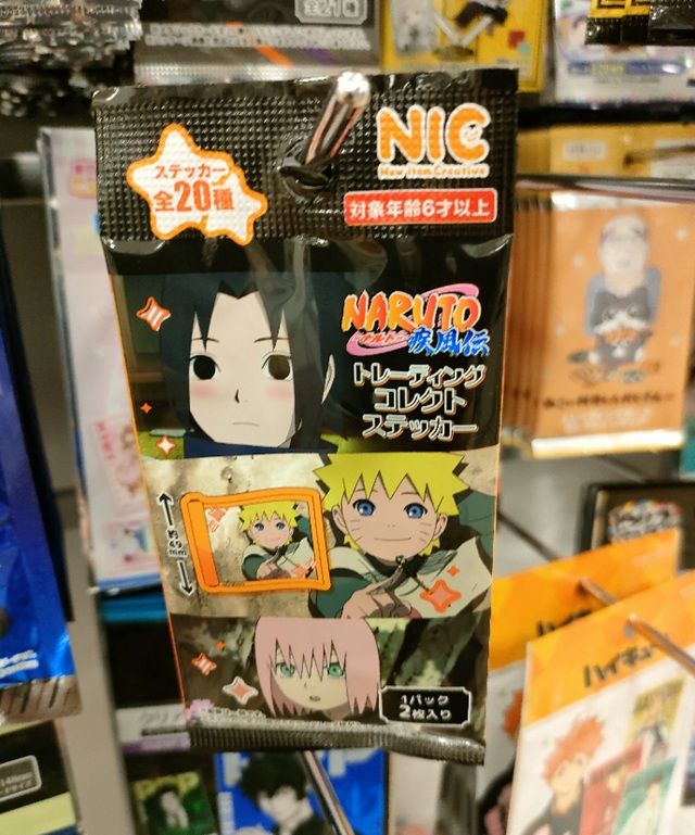 セリア 100均 NARUTO-ナルト-疾風伝 トレーディングコレクトステッカー