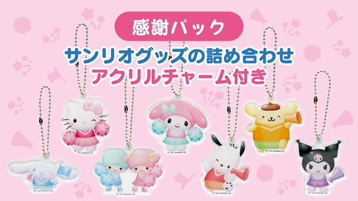 サンリオキャラクター大賞 感謝パック(ブラインドタイプの福袋) 価格 各1,500円(税込み)