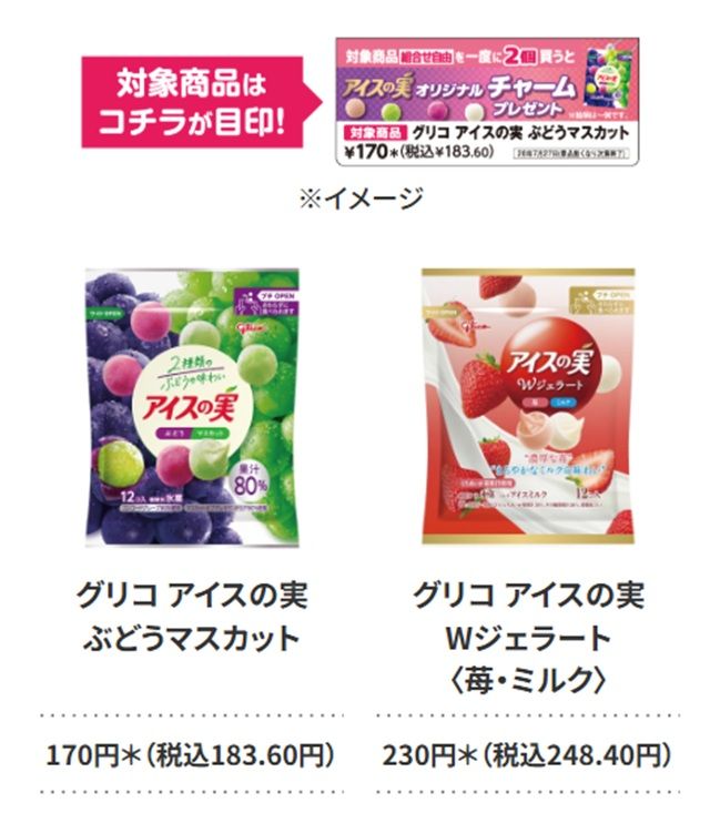 対象商品 セブン限定『アイスの実チャーム』おまけが店頭でもらえるキャンペーン