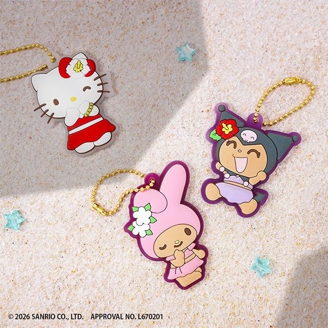 サンリオキャラクターズ UVラバーキーホルダー<コロコロビレッジ>