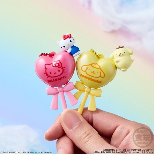 サンリオキャラクターズ バルーンポップチャーム&グミ バルーン風チャームのラインナップは全8種類