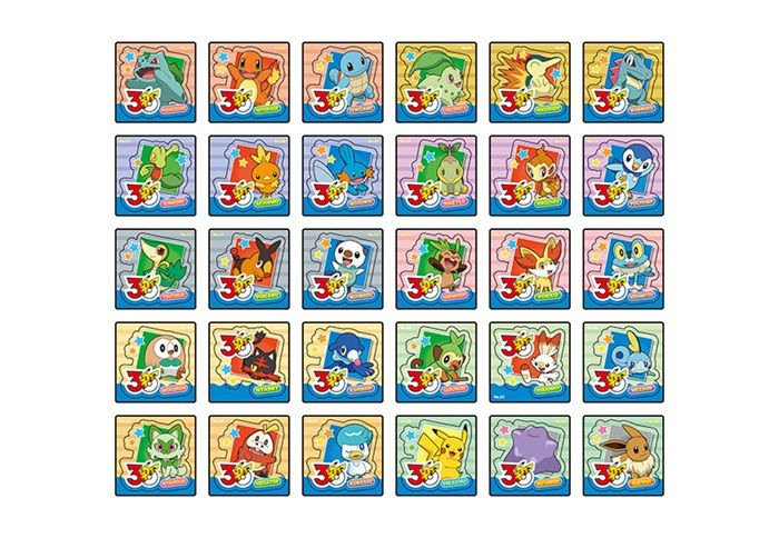 シール種類　東ハト ポケモン スナックボックス　チョコレート味