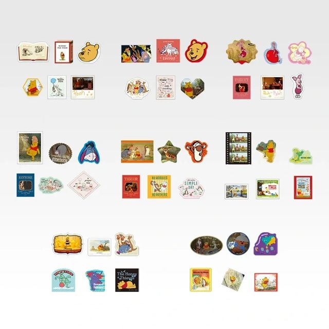 K賞 〈100エーカーの森〉フレークステッカー 一番くじ 〈くまのプーさん〉100th Anniversary