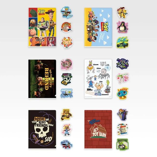 一番くじ 〈トイ・ストーリー〉～Playtime pals forever（遊び仲間は永遠に）～P賞 クリアファイル＆ステッカー