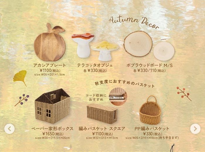 ナチュラルキッチン『秋の森をイメージしたテーブルウェア』のグッズ