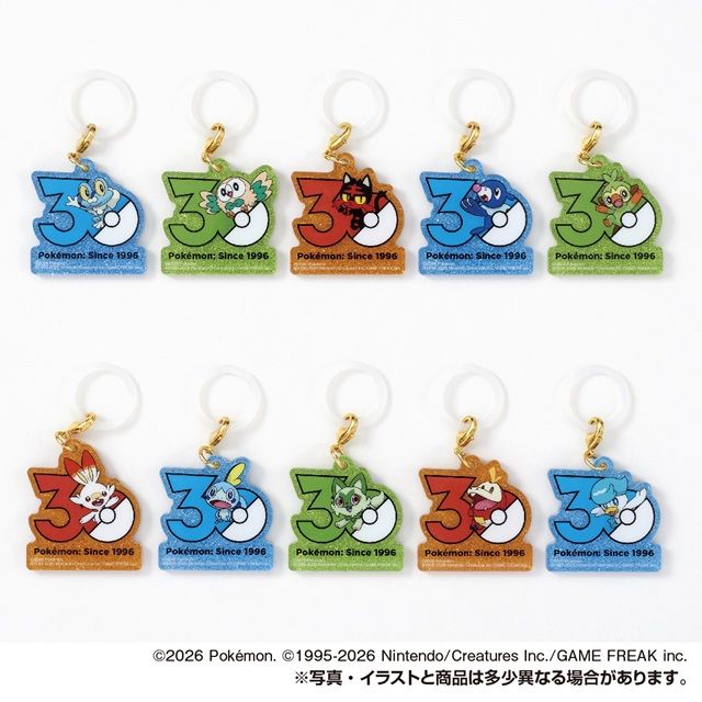 種類　ポケモン Poké-Charm 30周年ロゴマスコット2（ポケチャーム 第2弾）