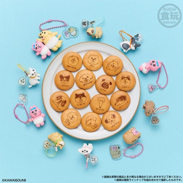 種類 おぱんちゅうさぎとわんころマスコット ビスケットつき